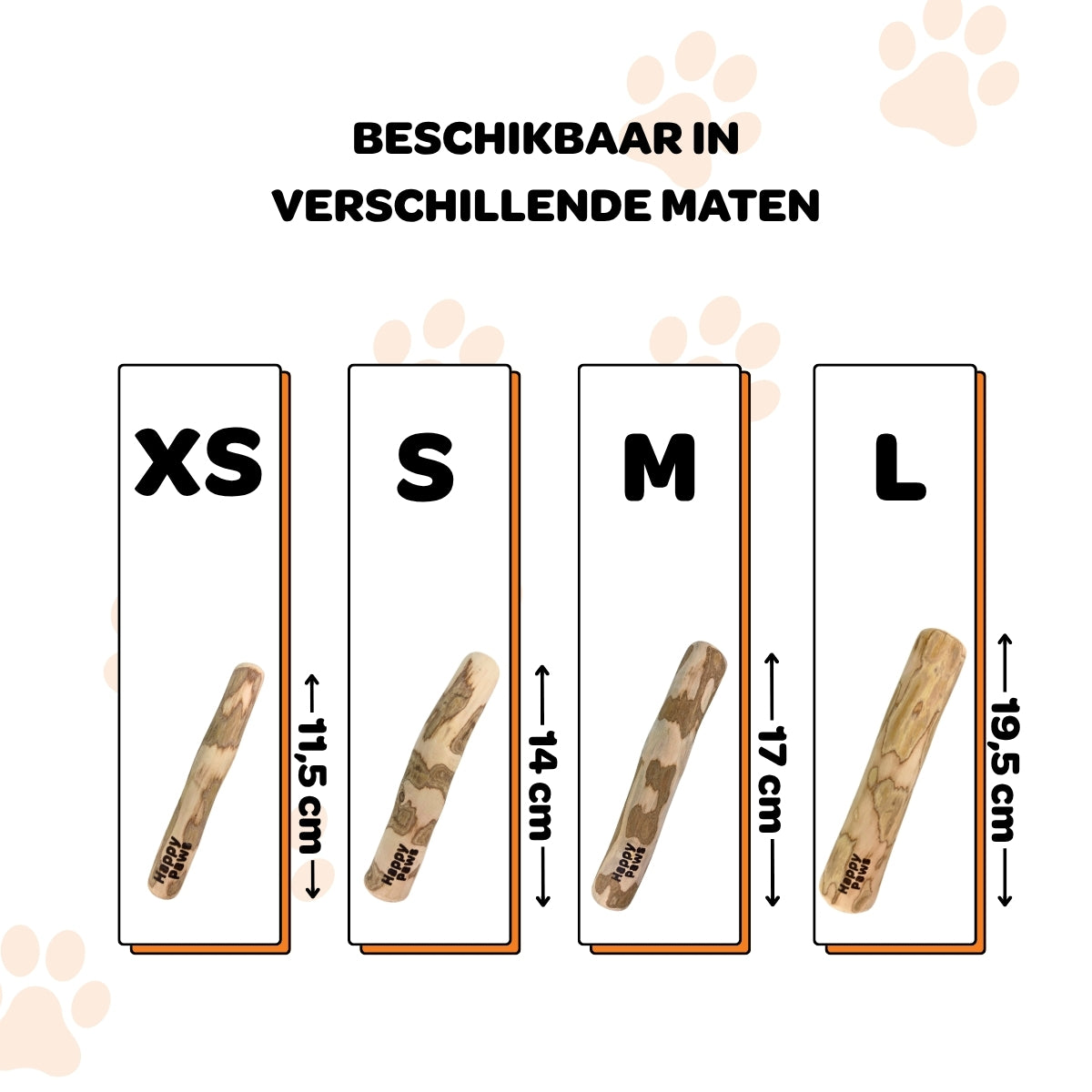 Koffiehouten Kauwstok - Maat M