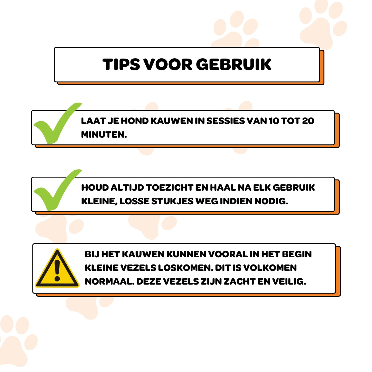 Koffiehouten Kauwstok - Maat XS