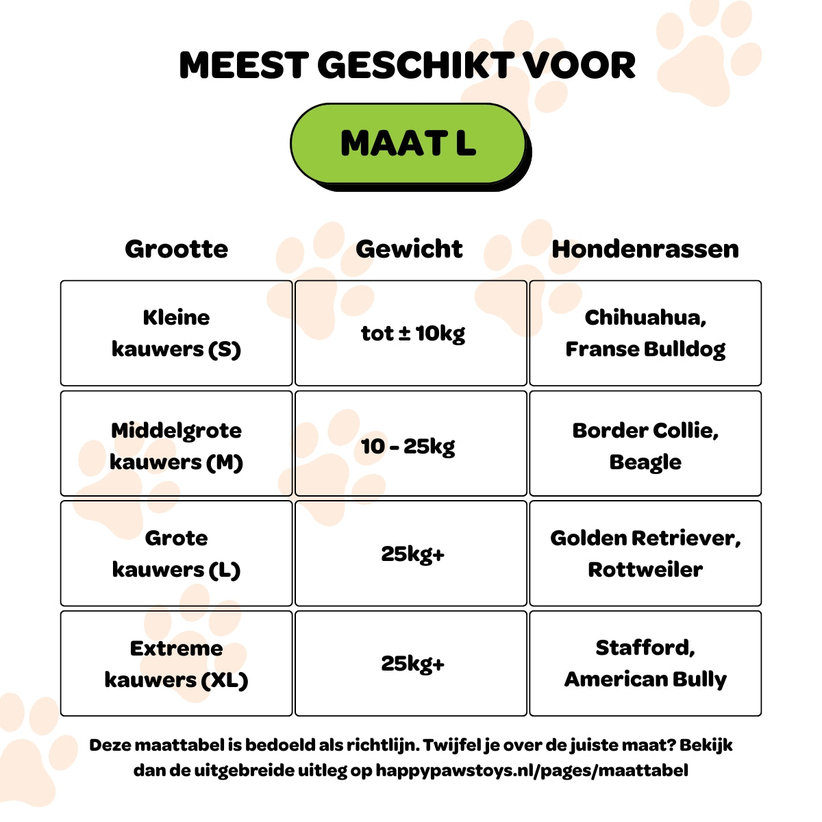 Koffiehouten Kauwstok - Maat L