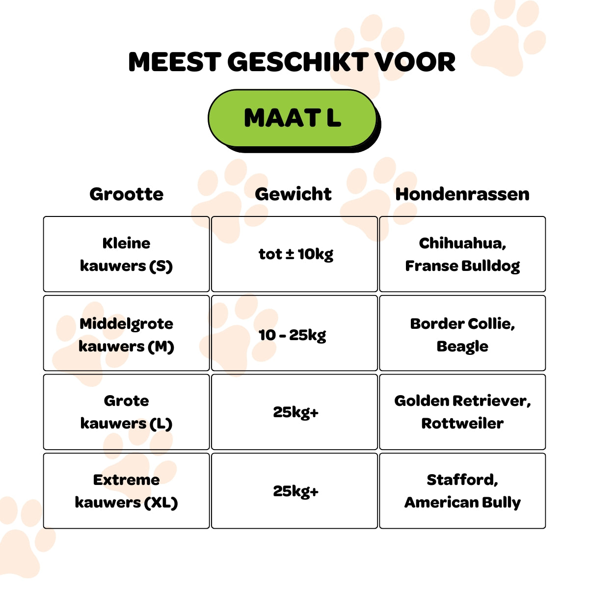 Koffiehouten Kauwstok met Touw - Maat L