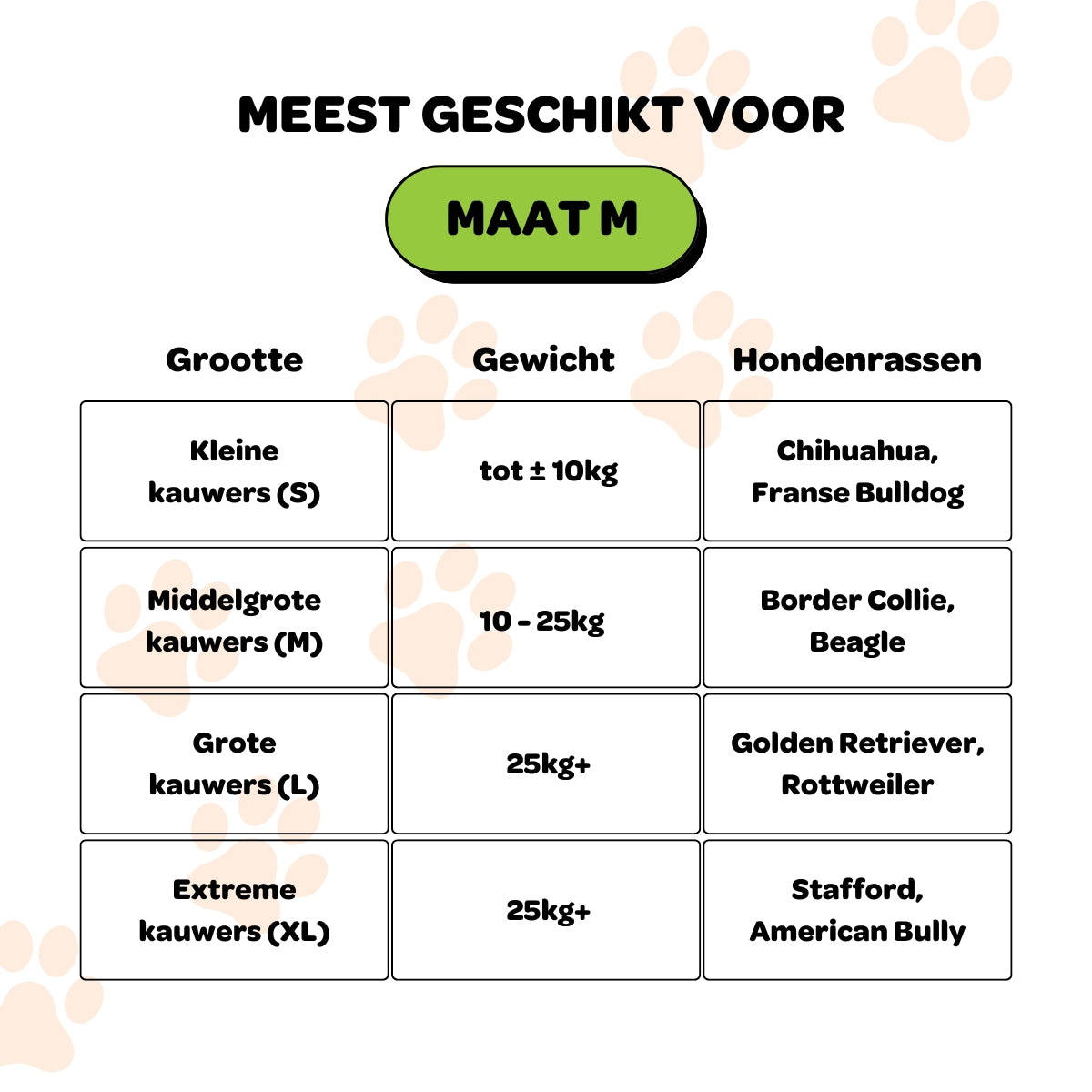 Koffiehouten Kauwstok met Touw - Maat M